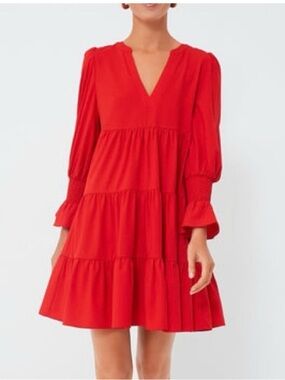 Tuckernuck Pomander Place- Crepe  Kenzo Red Dress